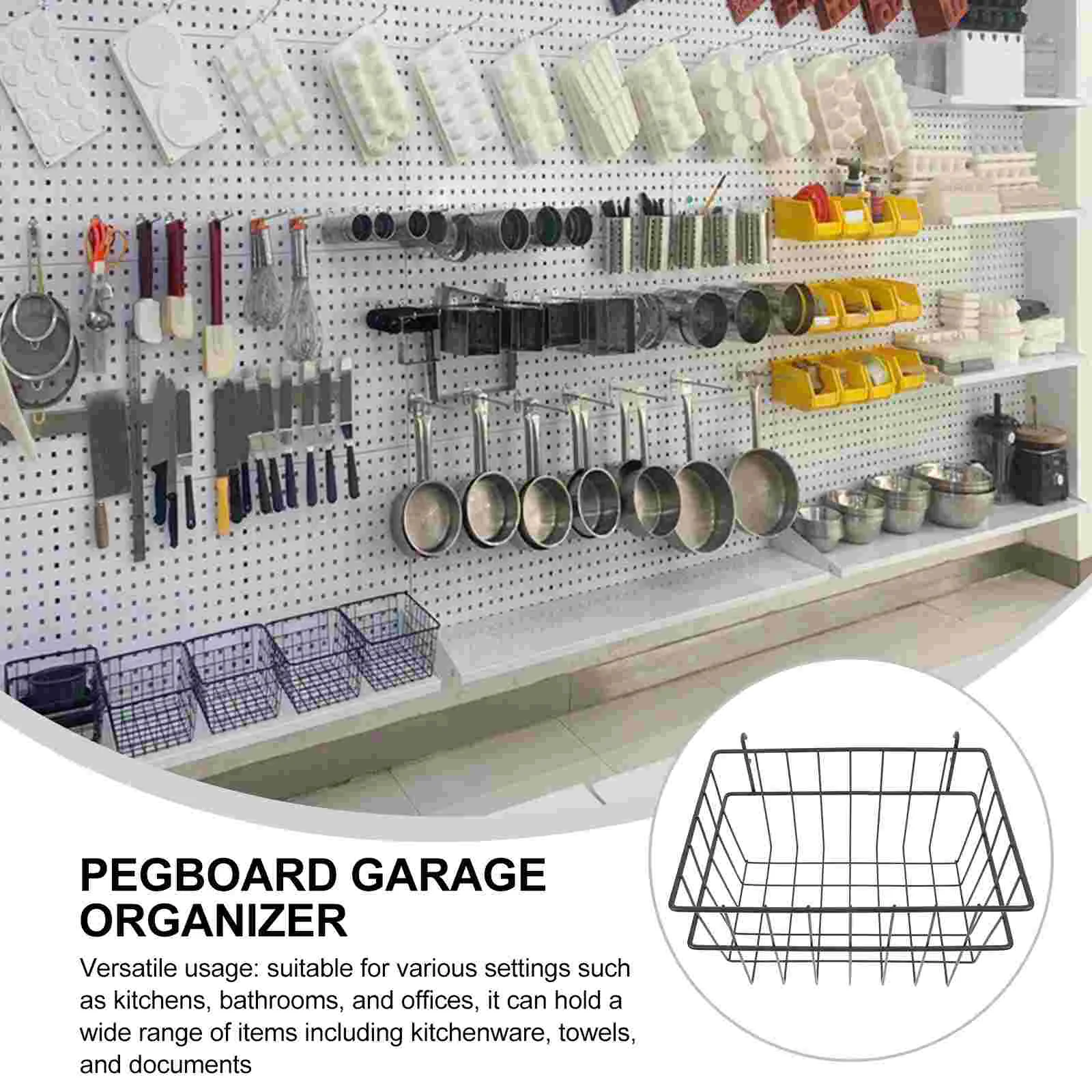 Перфорированная доска стеллаж для хранения корзины органайзер инструментов