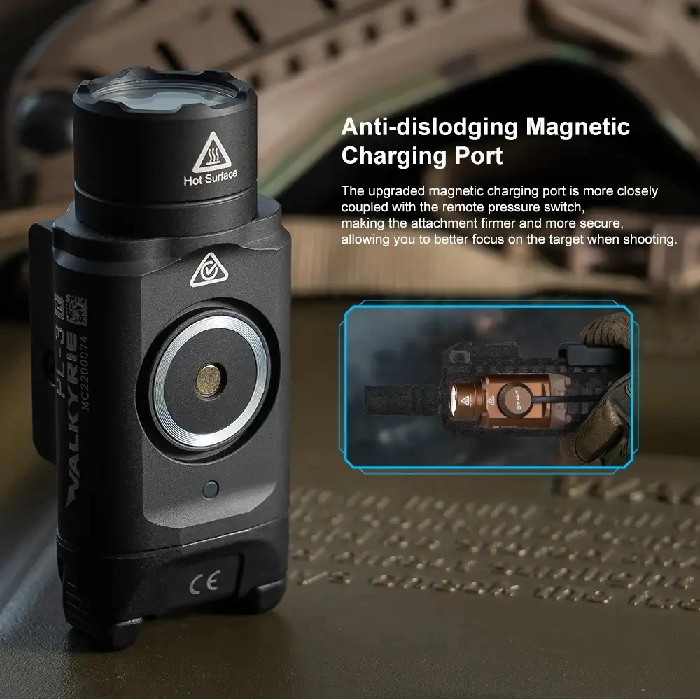 Новинка фонарик 1500 люмен перезаряжаемая лампа Valkyrie тактический фонарь