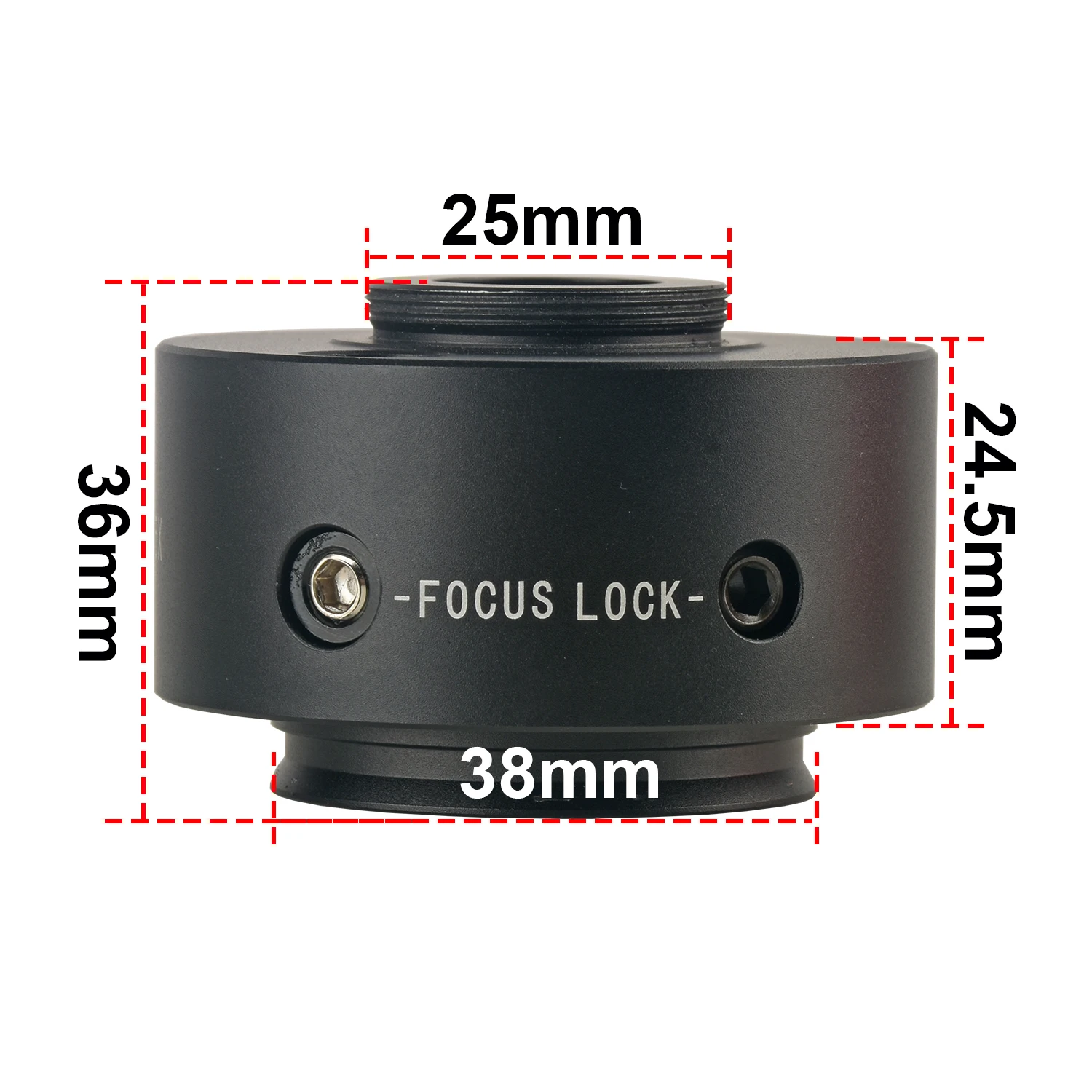 

KOPPACE 0.5X Adjustable Focus Microscope Interface 38mm Microscope Mounting Interface