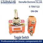 Высококачественный серебряный контакт E-TEN1122 SPDT 12 мм 15A 250 В переменного тока вкл.-ВЫКЛ.-ВКЛ. 3-контактный Кулисный тумблер переключатель водонепроницаемый Boott