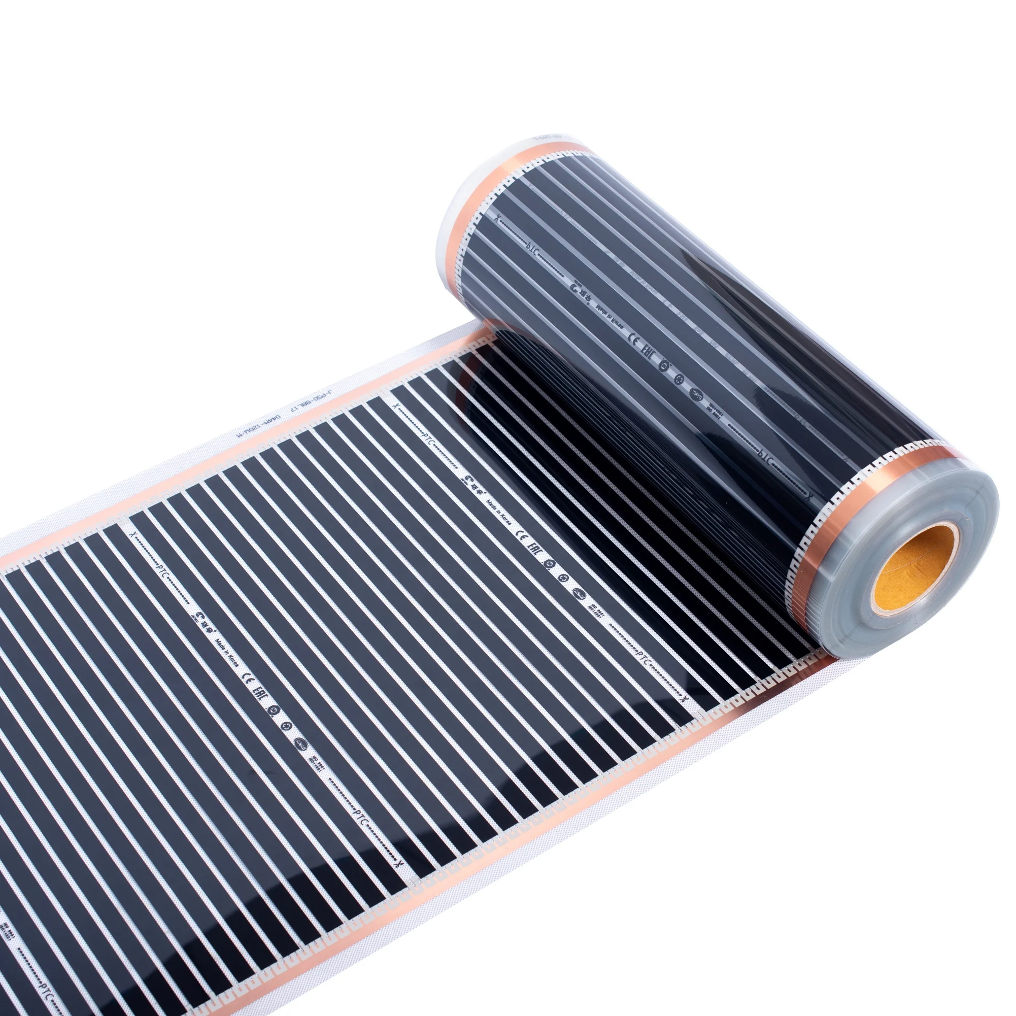

220V 120W/M2 Infrared Radiation Underfloor Heating Film Mat Warming System Parts For Carpet Wood Floor Tiles