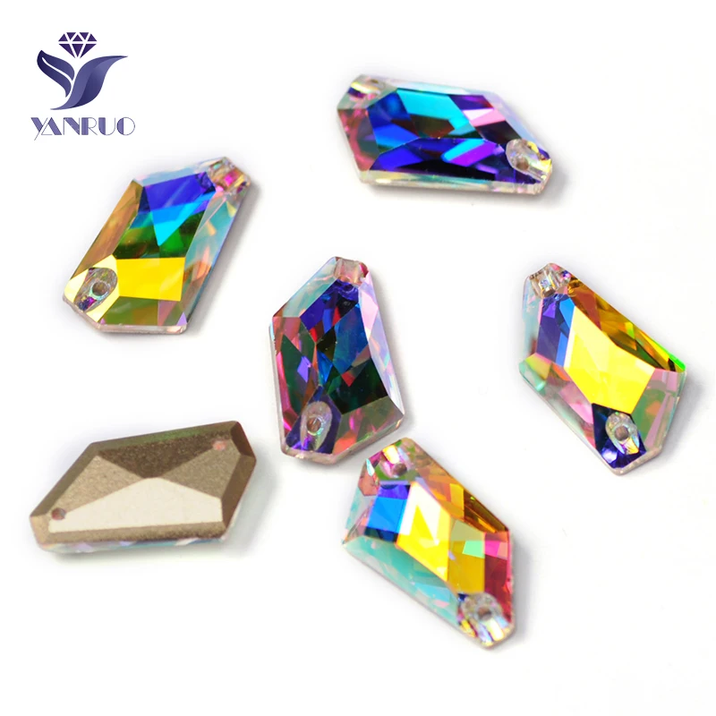 YANRUO 3267 13x23 мм AB De-Art пришивные стразы с блестками стеклянные камни с плоской задней стороной и кристаллы для ювелирных изделий YANRUO 3267 13x23 мм AB De-Art пришивные стразы с блестками стеклянные камни с плоской задней стороной и кристаллы для ювелирных изделий