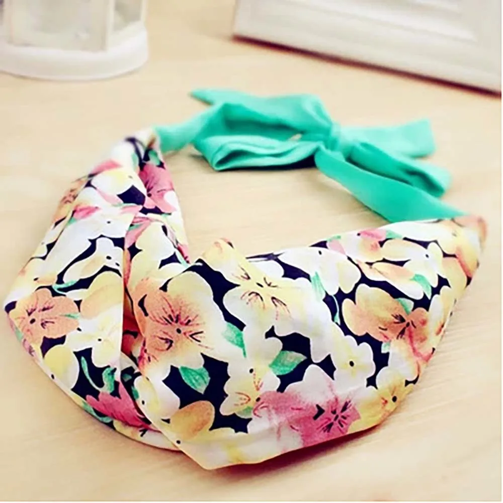 

Floral Bridal Headband Hairband Wedding Party ponytail holder elastic hair band ties headwear hair accessories 1pcs FD06