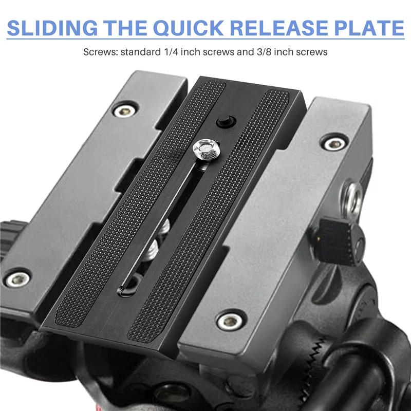 Скользящая быстросъемная пластина с винтами 1/4 дюйма и 3/8 для быстросъемной