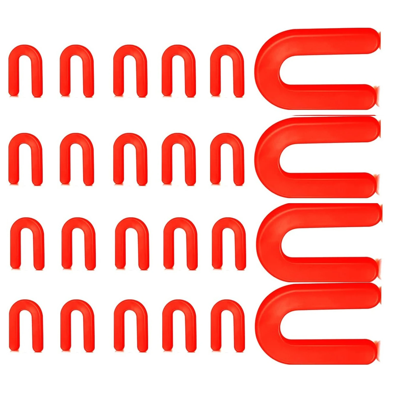 

100 шт. строительный инструмент для выравнивания прочных повседневных подковы, u-образная форма, структурная универсальная плитка, разделитель, фиксирующий пластик