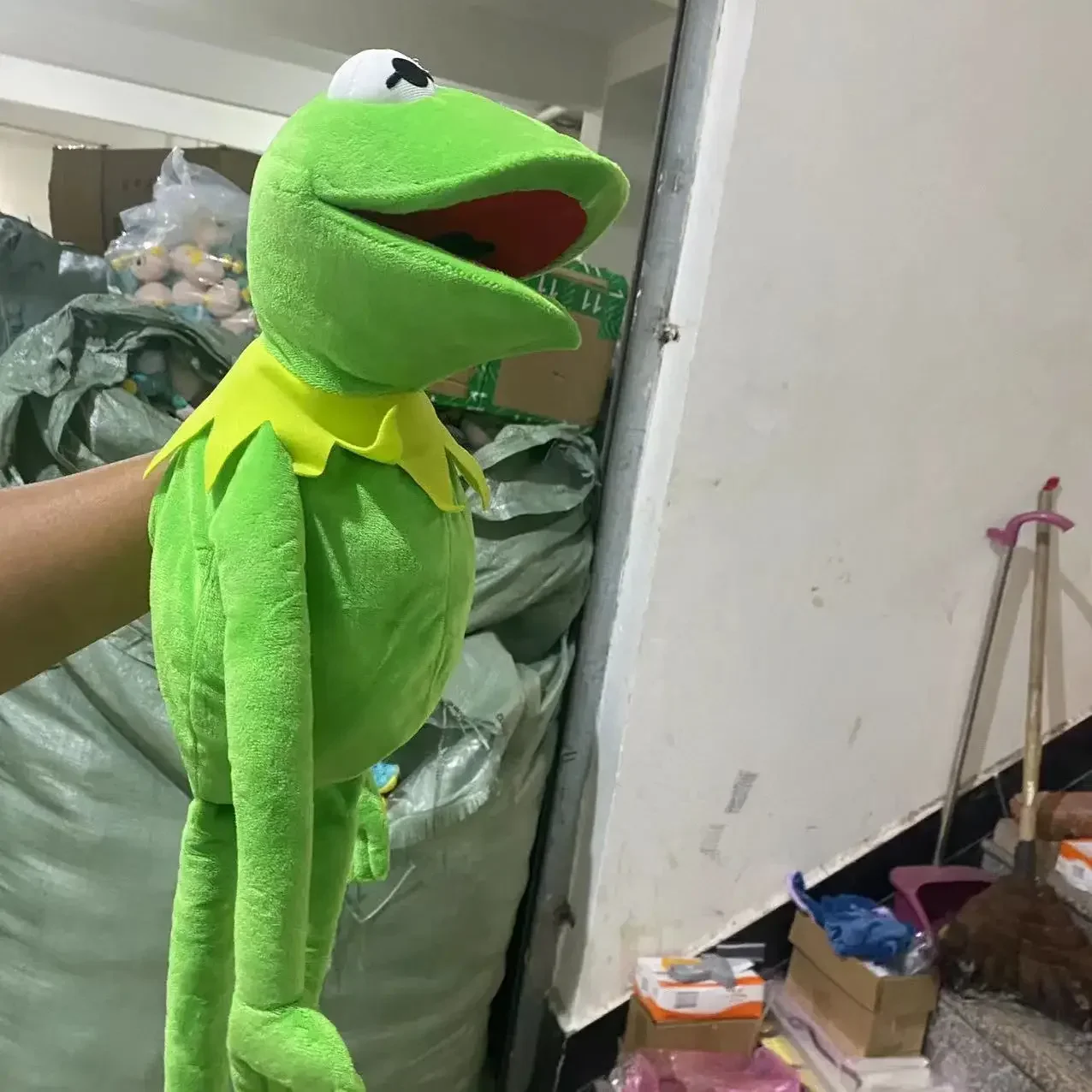 Забавная плюшевая кукла Kermit The Frog ручная школьная сумка лягушка игрушка в виде