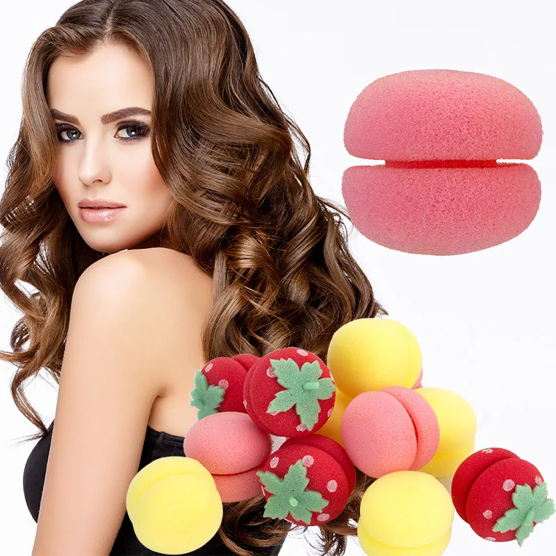 

Soft and cute sponge curling ball sleeping iron curling iron hair styling tool