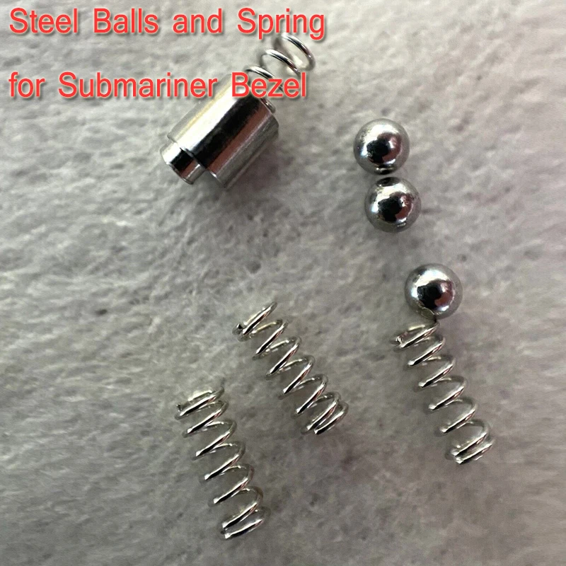 Watch Parts Steel Balls and Spring for RLX submariner  Bezel Click Springs Set  3135 3235 116610 114060 116613 126610