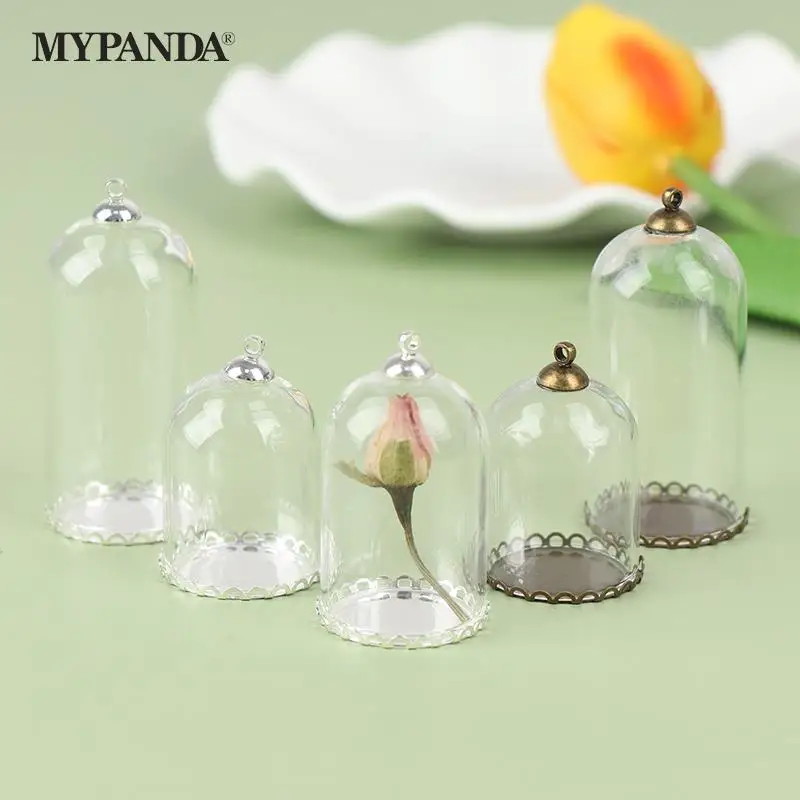 Миниатюрный стеклянный выставочный кукольный домик с базовыми бусинами