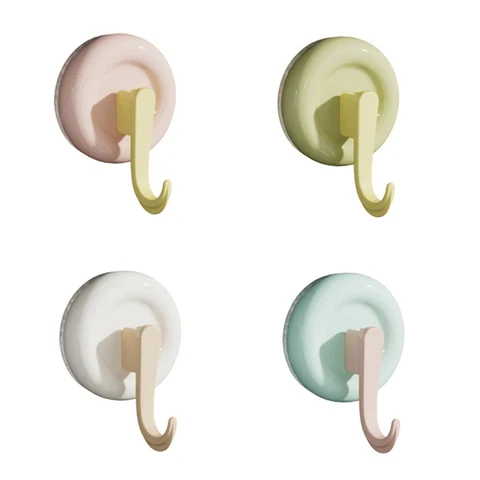 Многоразовые круглые вакуумные крючки на присоске 4 шт.