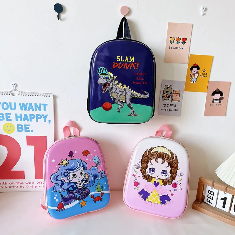 New 2022 Children Princess Schoolbag Cartoon Animal Eggshell Kids Backpacks Dinosaur Backpacks In Kindergarten Boy Girl Backpack