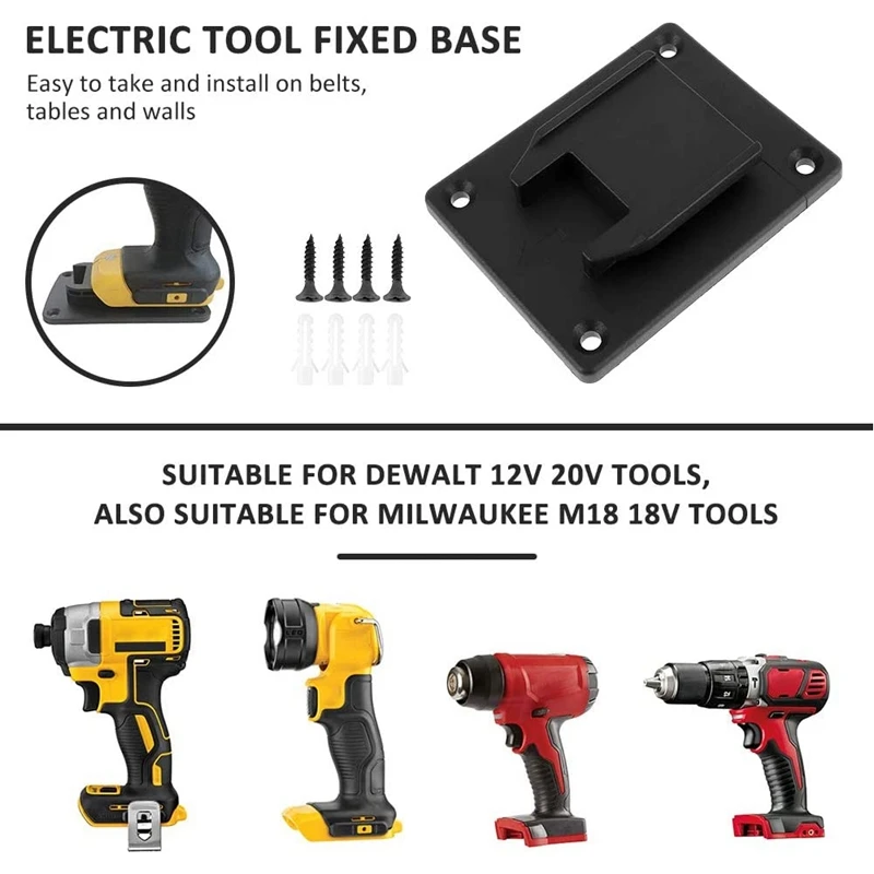 Акция! 10 шт./упаковка держатель аккумулятора подставка для Dewalt 20 в M18 18