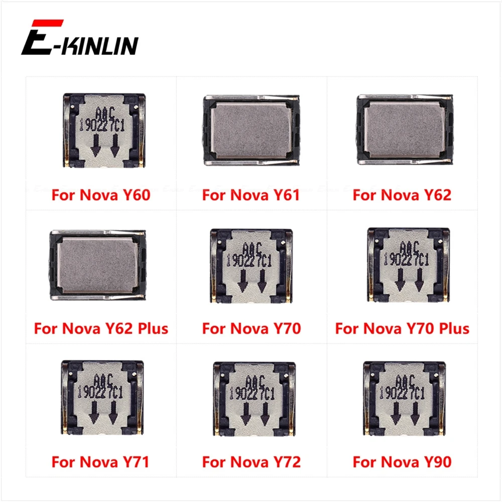 Фото Встроенный динамик-наушник (верхний) с кабелем Flex для Huawei Nova Y60, Y61, Y62, Y70 Plus, Y71, Y72, Y90, Y91 №1
