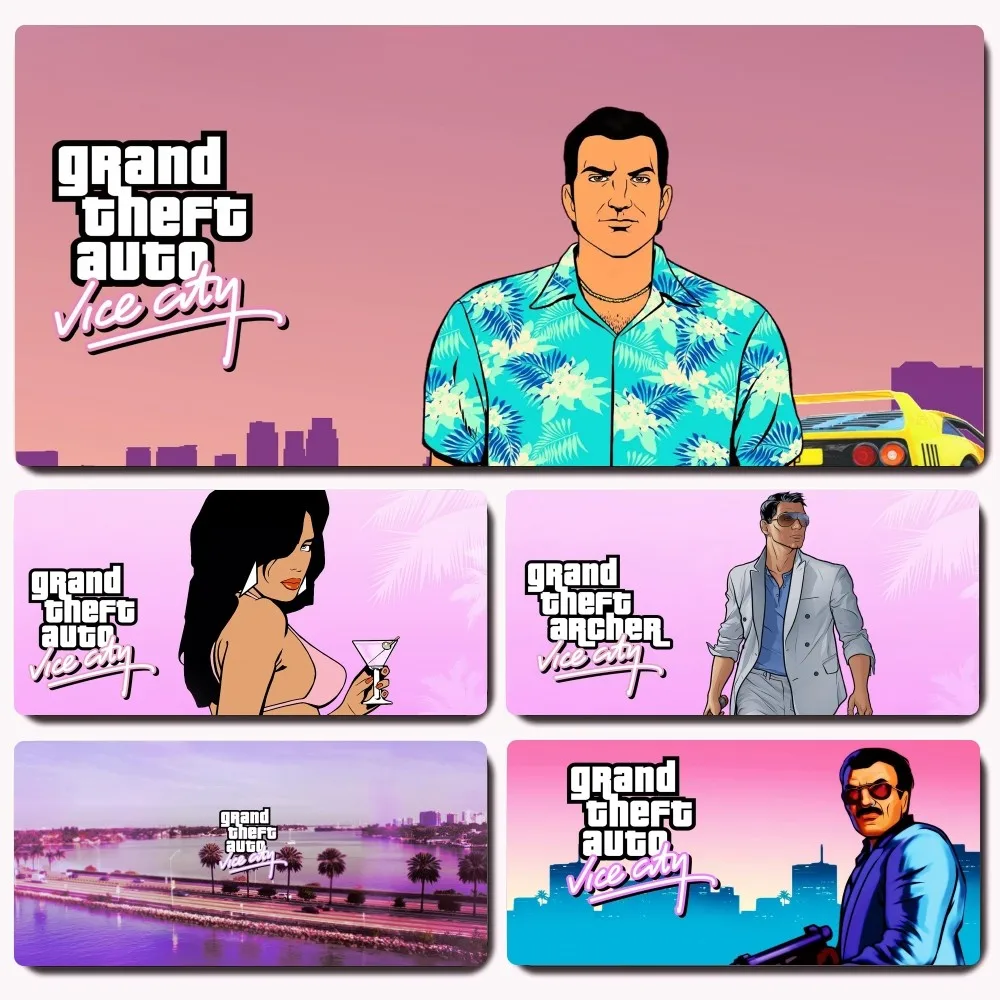 Коврик для мыши Grand Theft Auto Vice City игровой коврик из GTA большой нескользящий