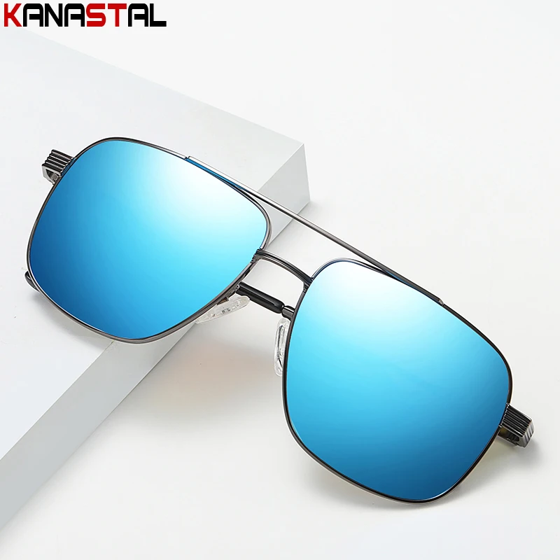 

Men Polarized Sunglasses UV400 Metal Colorful Sun Glasses Pilot Eyeglasses Frames Driving Travel Beach Sport Male Shade Eyewear