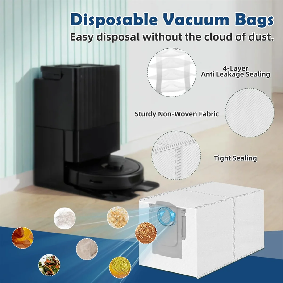 Аксессуары для пылесоса Roborock Q Revo Pro MaxV S Основная щетка HEPA-фильтры Мешки пыли