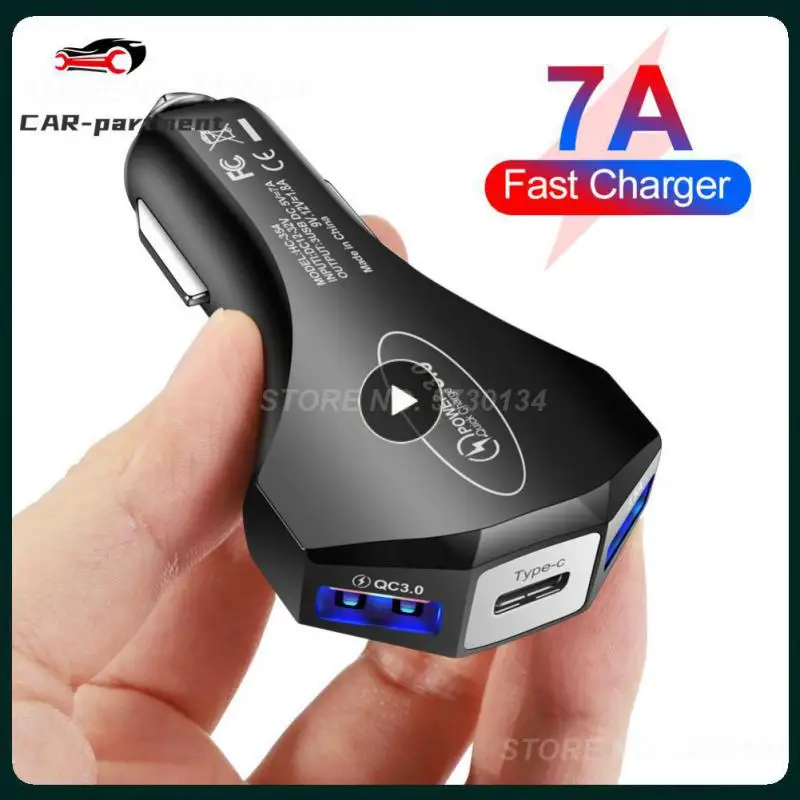 

Socket Adapter Qc3.0 Usb Type-c Universal Car Charger Fast Charging Portable Auto Phone Charger Car Accessories