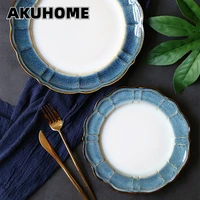 european style dishes creative special shaped steak dishes household dishes roast chicken dishes simple ceramic tableware