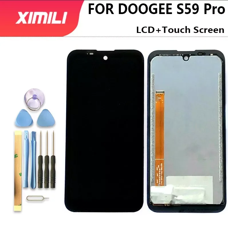 

100% Оригинальный протестированный ЖК-дисплей для DOOGEE S59 Pro + кодирующий преобразователь сенсорного экрана в сборе LCD + сенсорный дигитайзер дл...