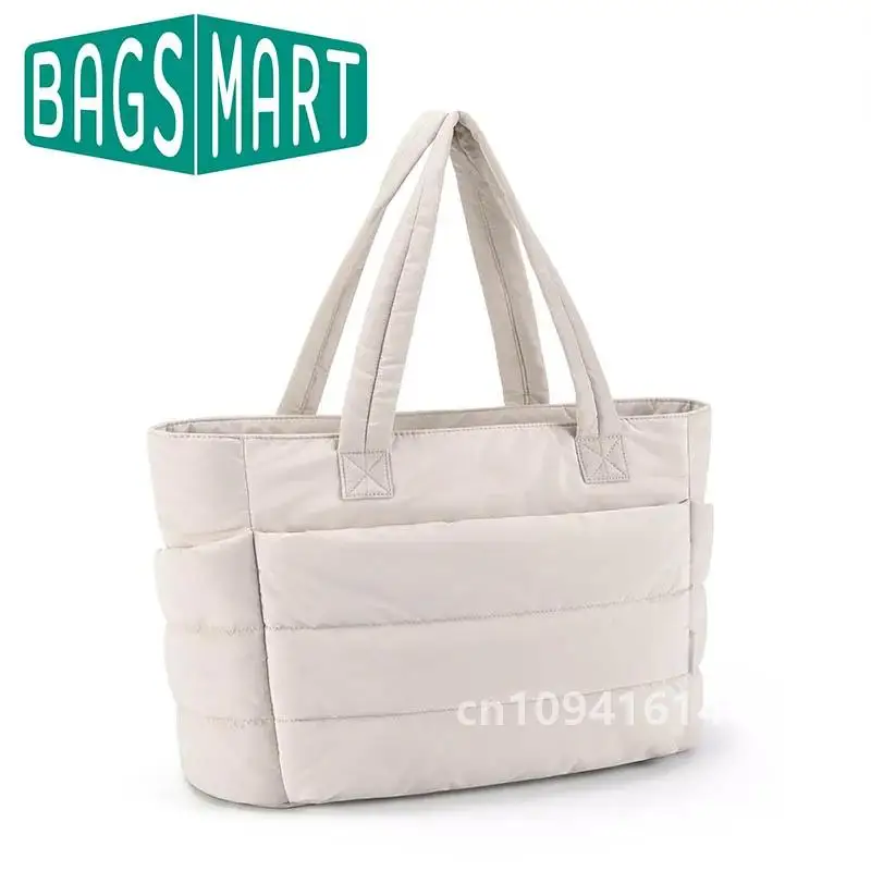 BAGSMART женская сумка большой вместимости однотонная большая универсальная для