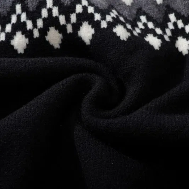 Мужская осенне-зимняя одежда пуловер с круглым вырезом и длинными