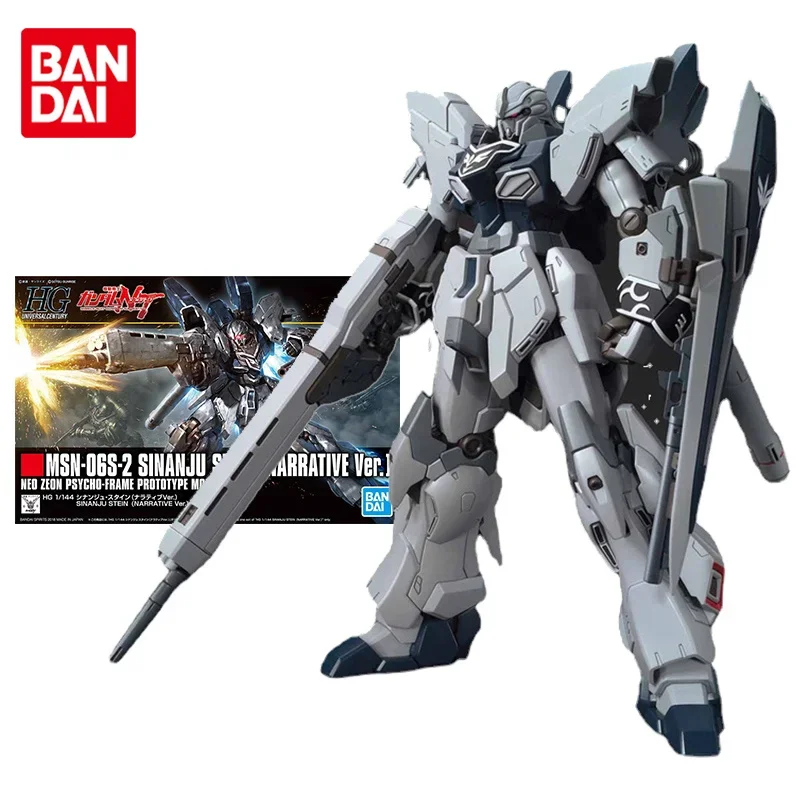 Bandai Gundam Model Kit Аниме Фигурка HGUC MSN-06S-2 Sinanju Stein Narrative Genuine Gunpla Игрушки для Детей