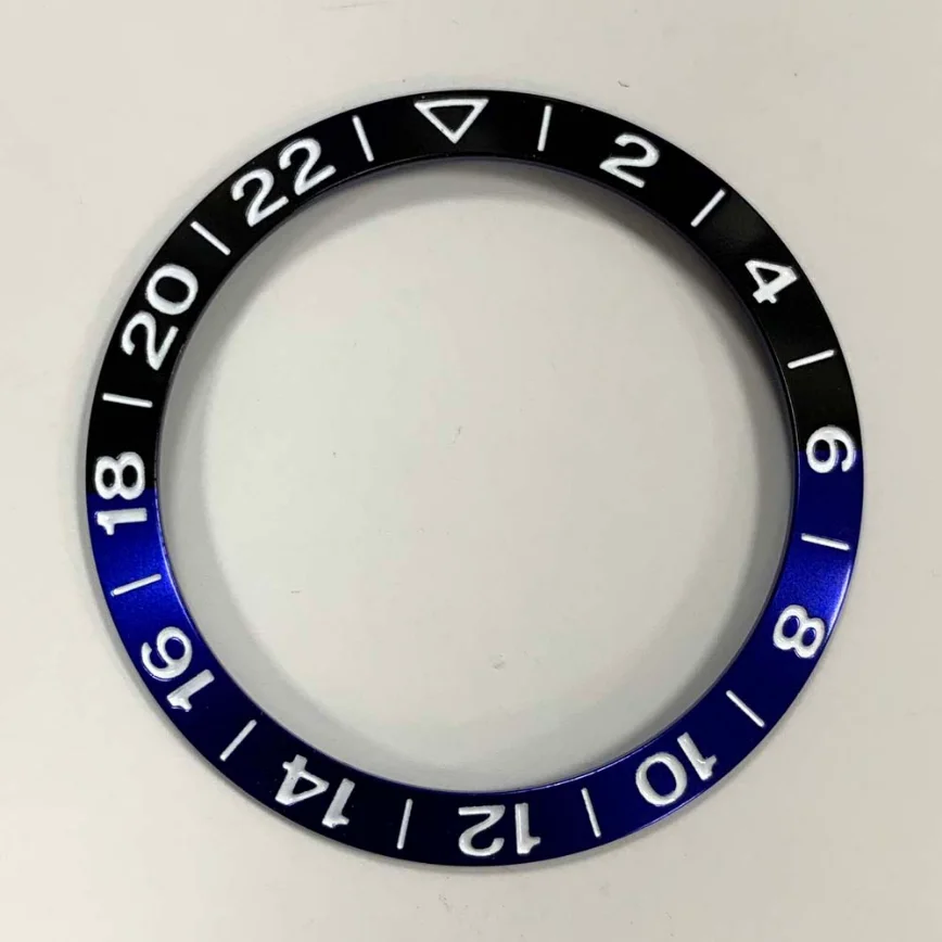 38mm Watch Bezel Insert Aluminum Bezel Insert 2-22 Font 38mm Outer Diameter 30.5mm Inner Diameter Fits 40mm Case Watch Bezel