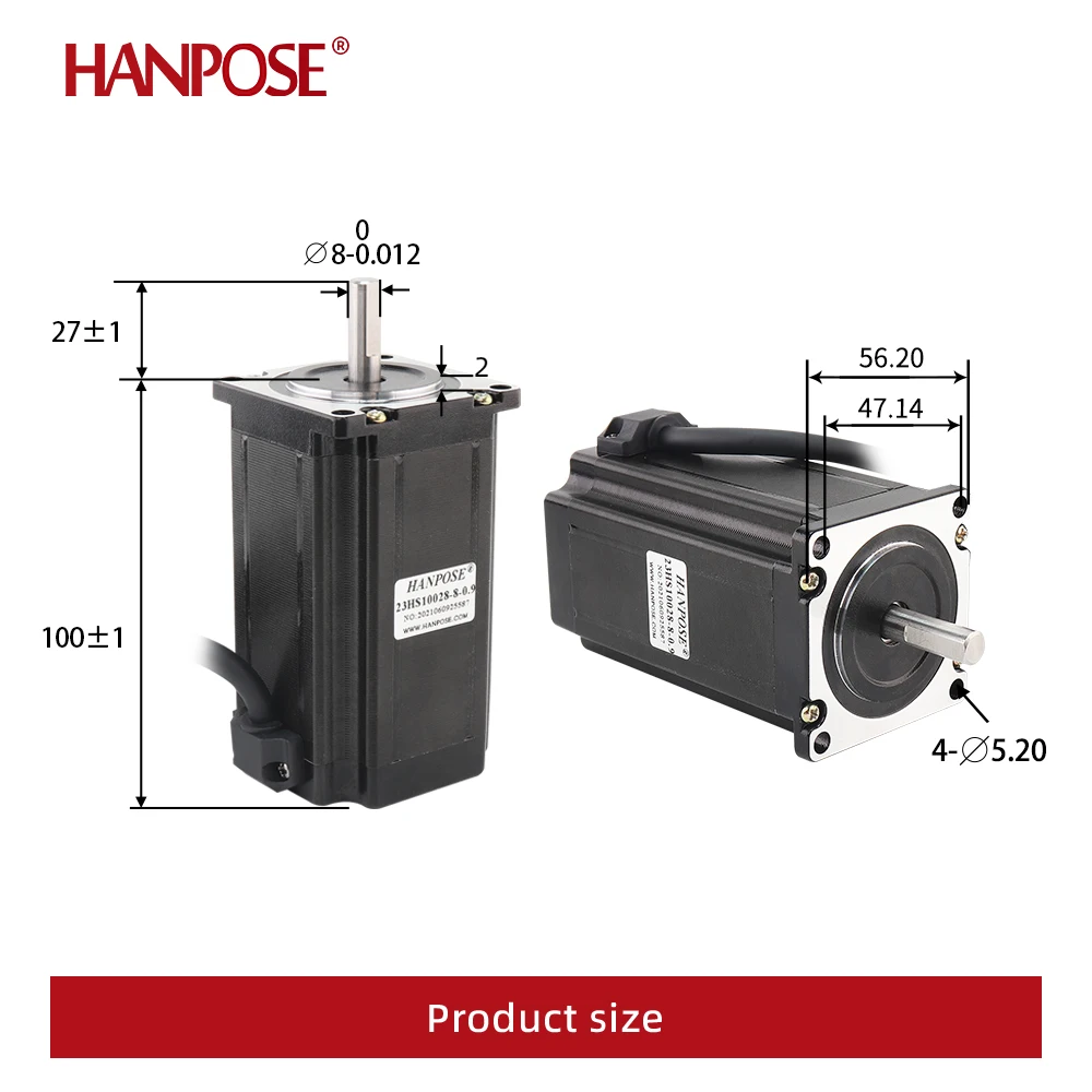 Hanpose 23HS10028 0 9 градусов 4-проводной 57 шаговый двигатель а Н. См для аксессуаров
