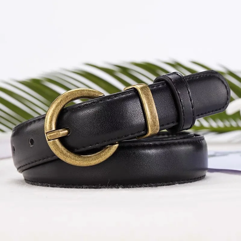 Женский ремень простой и универсальный модный Индивидуальный джинсовый в стиле