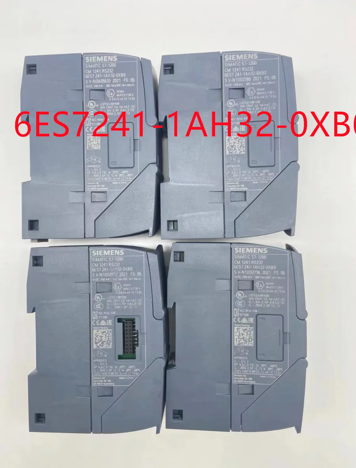 6ES7241-1AH32-0XB0 used test ok SIMATIC S7-1200, Communication module CM 1241, RS232, 9-pole D-sub (pin), supports