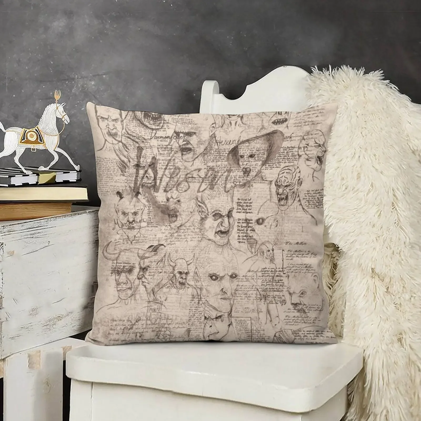 Grimm - Wesen Декоративная подушка Подушки Эстетические предметы домашнего декора