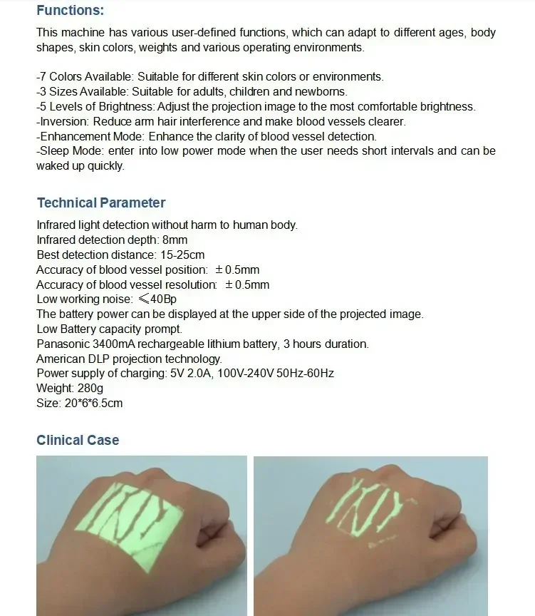 Экспортный инструмент для демонстрации кровеносных сосудов портативный вен