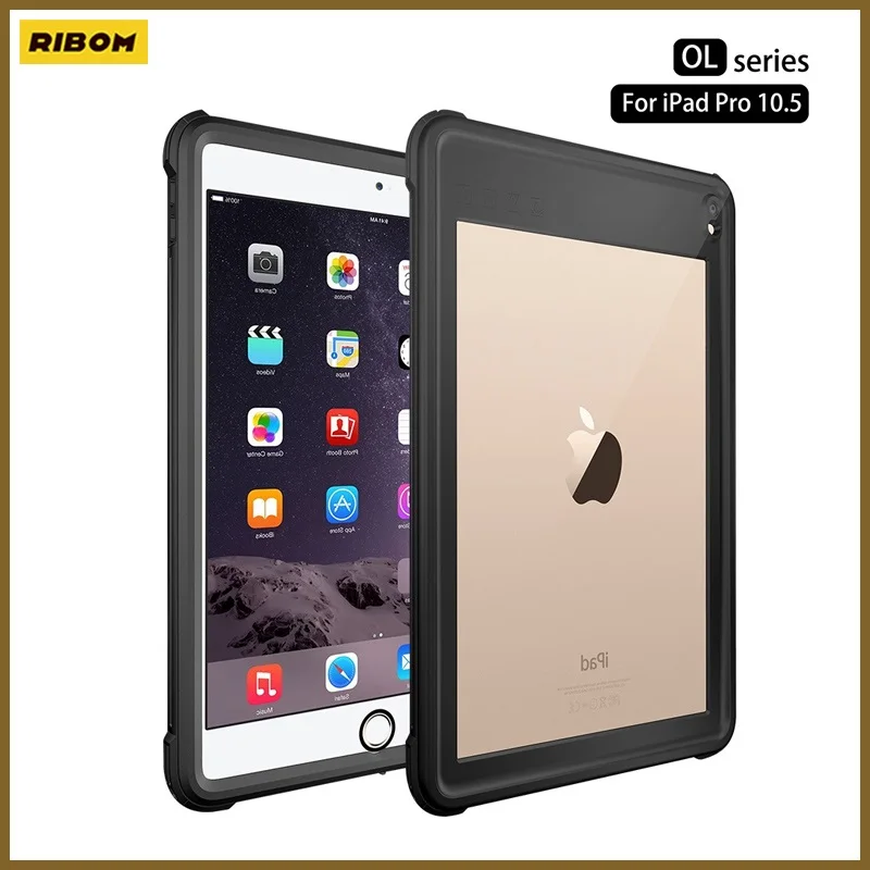 

New Waterproof Case For IPad Pro 10.5 Inch Waterproof Shockproof Dustproof Anti-scratch For IPad 10.5" Cover Skin Black