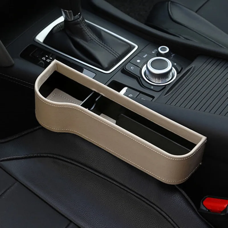 

Car Seat Crevice Gaps Storage Box Organizer Bags For Wallet Phone Cigarette Slit Pocket Auto Interior Accessories