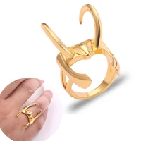 fashion golden bull head ring dark world same style ring creative personality alloy jewelry punk simple wild ring gift wholesale