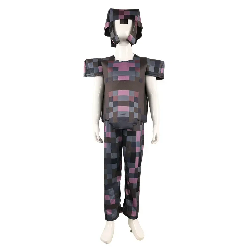 Профессиональный сценический костюм Pixel-Man 2026 для детей: Крипер и Стив для геймеров, идеально подходит для вечеринок на Хэллоуин (art.: 3920d88339ba5) - 3920d88339ba5
