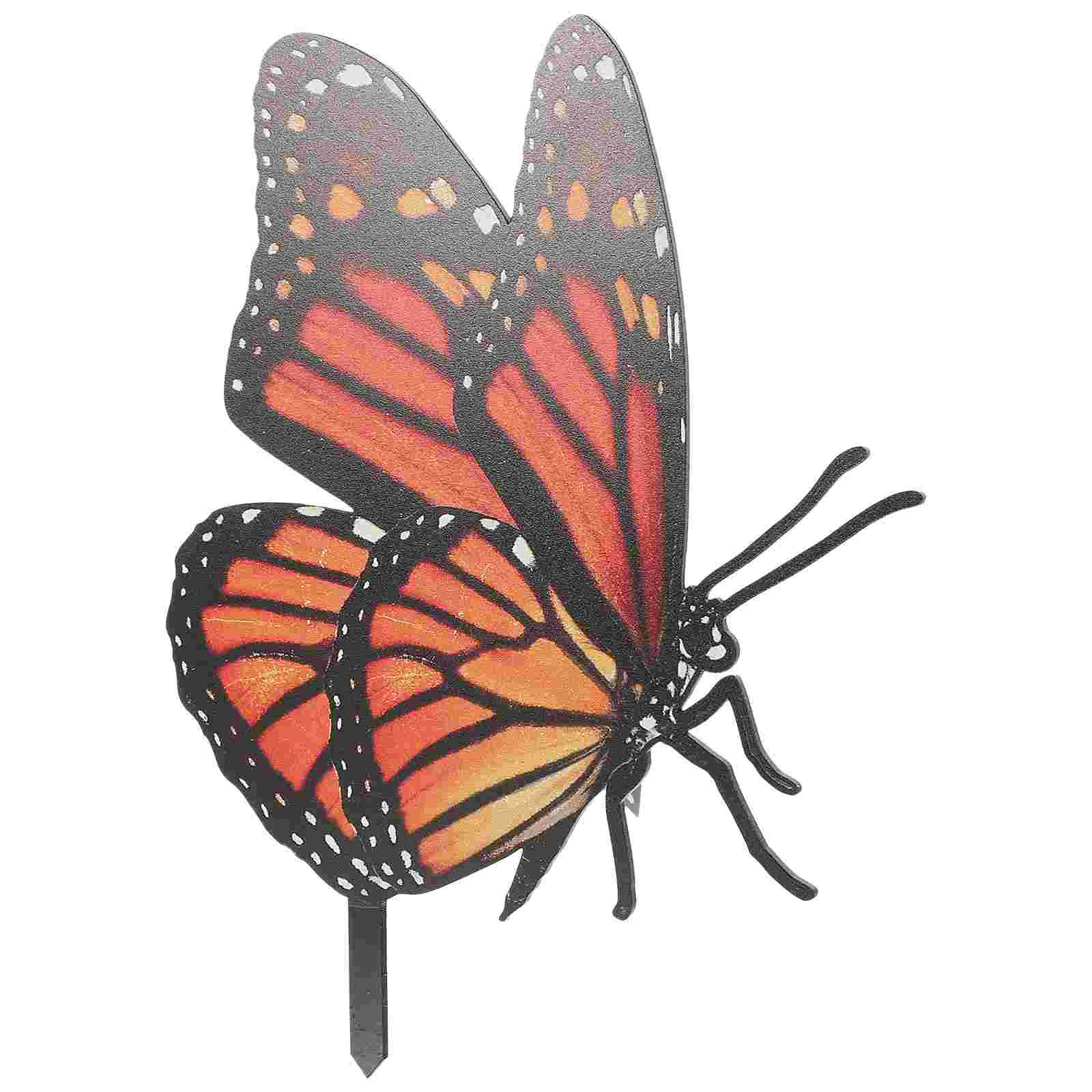 

Decorative Garden Inserts Patio Butterflies Stake Stakes Double Sided Acrylic Lawn Sign