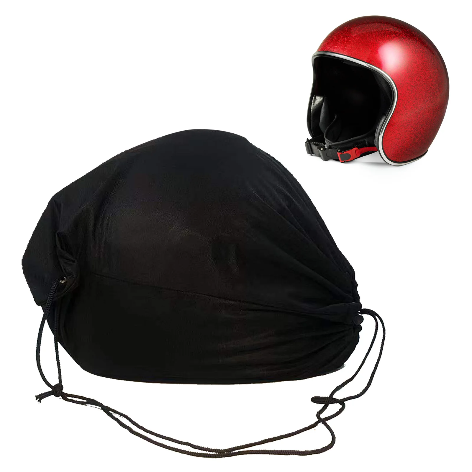 

Helmet Cover Basketball Storage Bag Electric Vehicle Motorcycle Helmets Protect Single Rope Plush Draw Pocket Dust Protect Bags