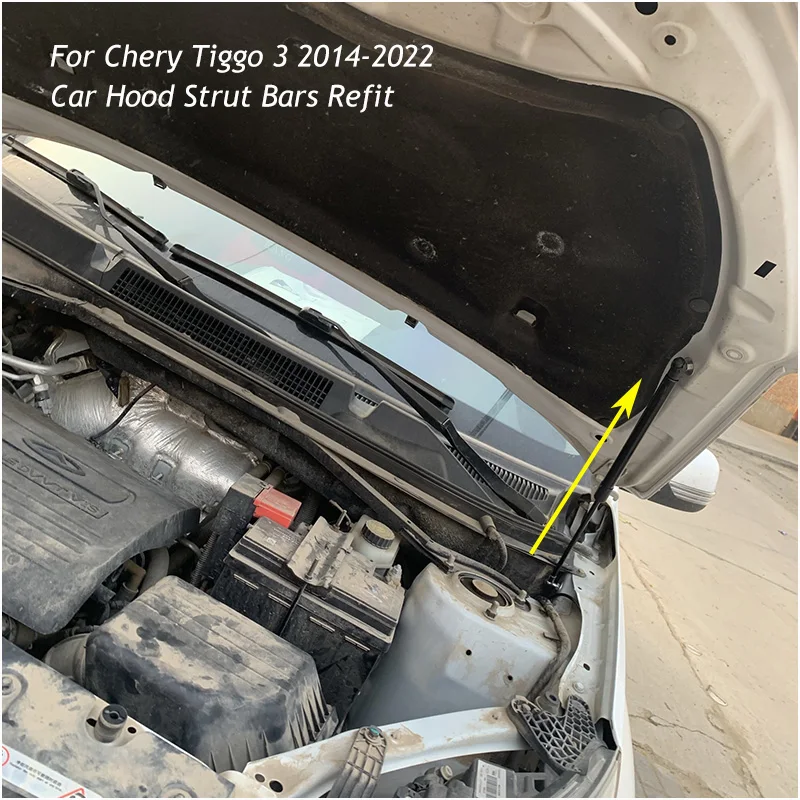 Для Chery Tiggo 3 2014-2022 автомобильный Стайлинг ремонт крышки капота Газовый