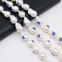 100 natural freshwater pearl baroque single sided eyes beads for jewelry makingdiy necklace bracelet accessories charm gift36cm