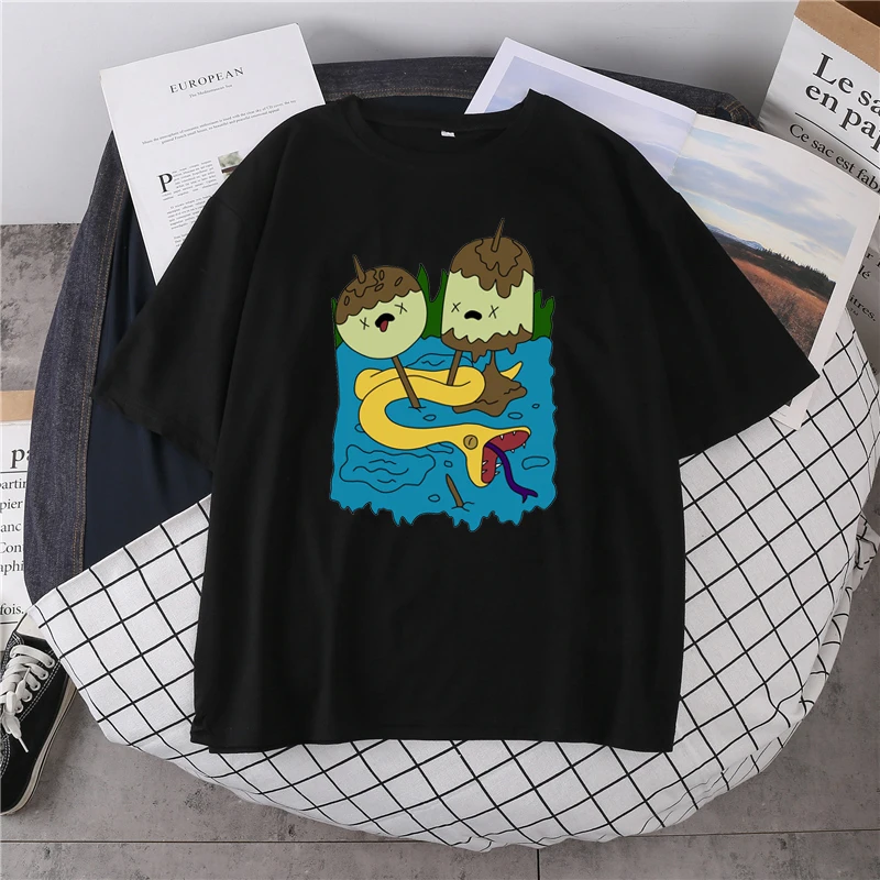 

Women Oversized T Shirt Marceline and Princess Bubblegum T Shirts Streetwear Tops Harajuku T-shirt Casual Short Sleeve Tee Shirt