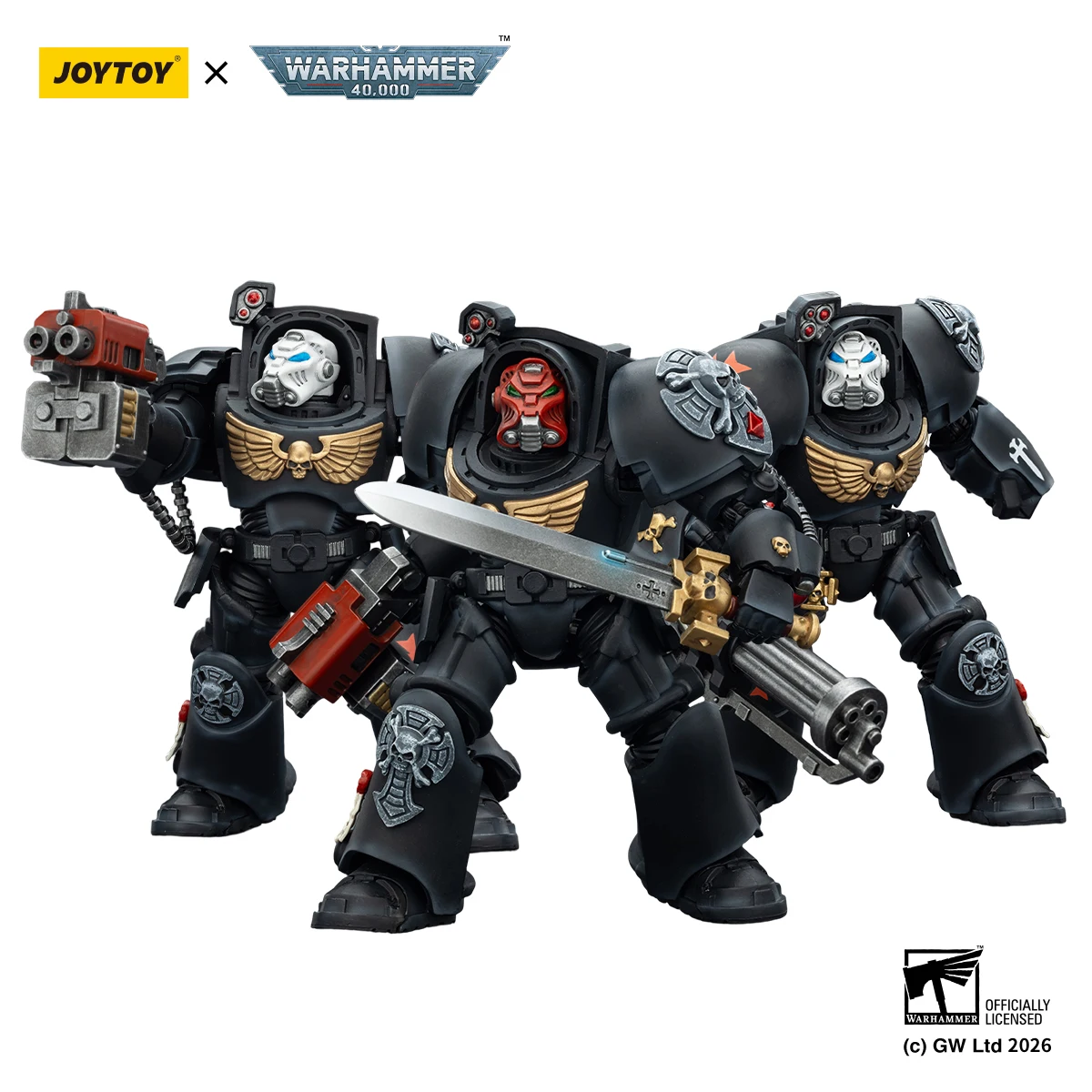 Фигурки JOYTOY Warhammer 40,000 118: Терминаторы, Чёрные Тамплиеры, Тёмные Ангелы, Имперские Кулаки, Белые Рыцари, Саламандры (art.: 3920d830df2c3) - 3920d830df2c3