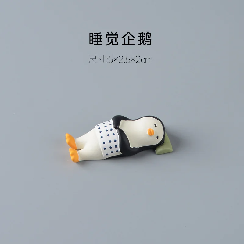 Япония Zakka украшение сцены пиво кот пингвин для рабочего стола миниатюрные