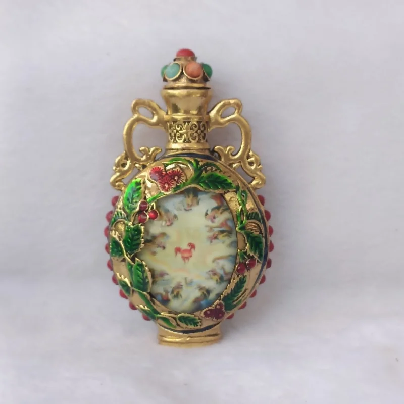 Медная бутылка для табака Cloisonne Play De