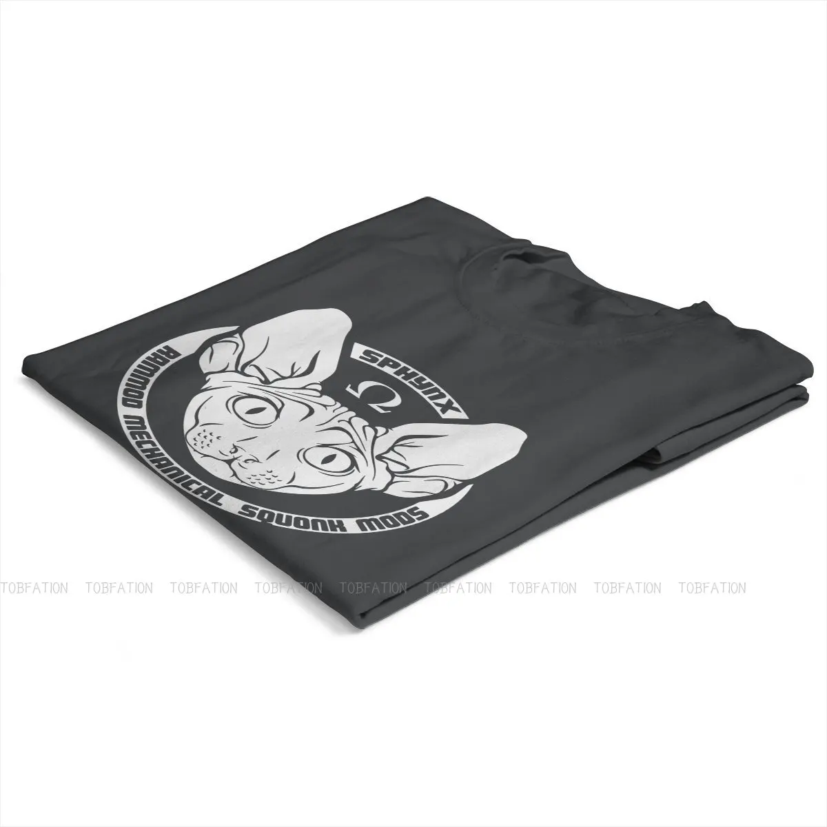 Белая футболка Rammod с рисунком кота без волос в стиле Sphynx симпатичная 4XL женская