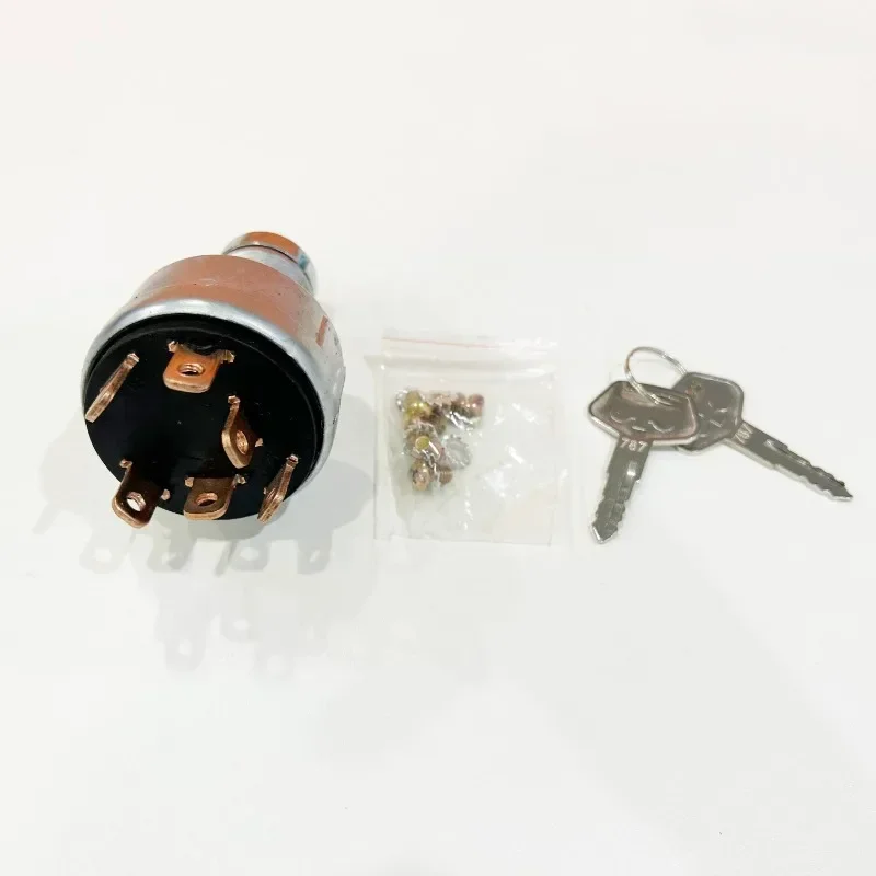 PC200 Ключ зажигания 6-контактный 08086-10000 08086-00000 22B-06-11910 для Komatsu PC200-1 PC200-2 PC200-3 PC200-5 PC200-7