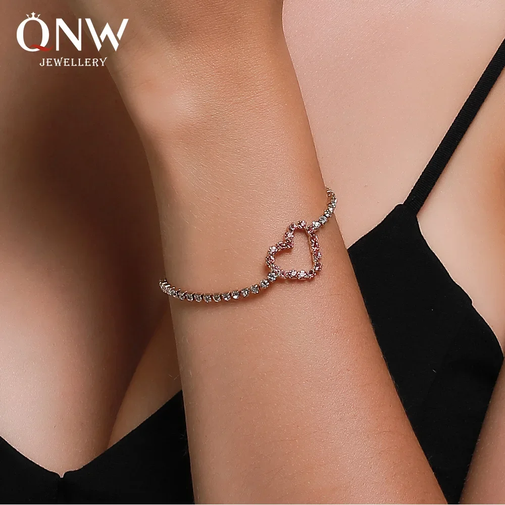 Винтажный браслет в форме сердца женский Корейском стиле с уникальным ажурным