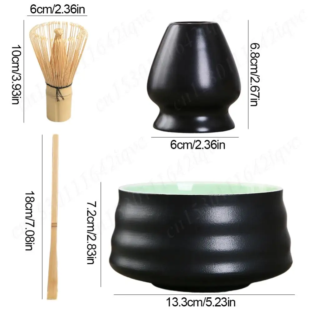 4 шт. чайный сервиз набор венчиков для матча держатель венчика и чаши совок