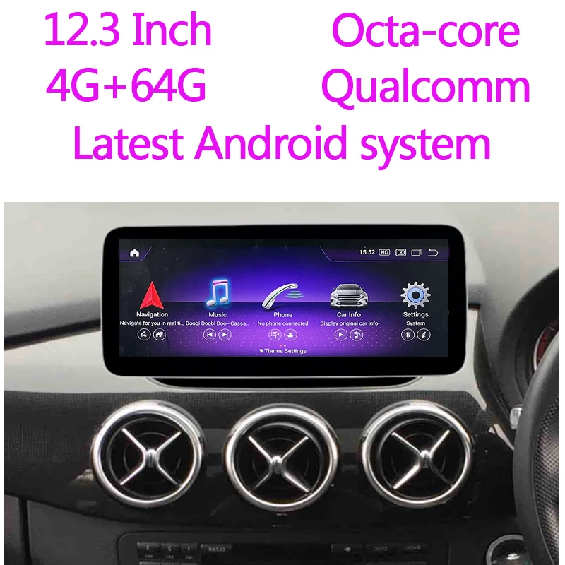 

Android 12 Wireless CarPlay 360 Bird View For Mercedes Benz B W246 2011-2014 RHD Car multimedia Radio Player GPS Navigation