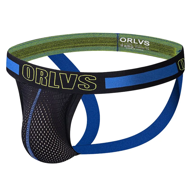 

Mesh Jockstrap Underwear Men's Athletic Supporter Breathable Panties Sexy Gay Thong Jock Strap Slip Pouch Cuecas Homme G String